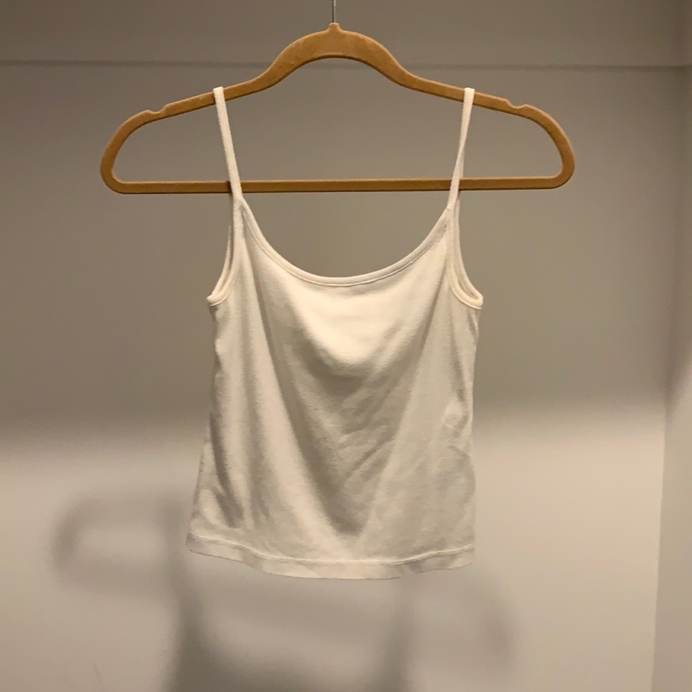 White cotton tank top